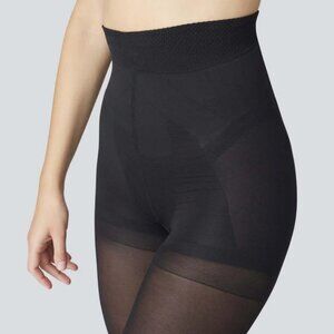 Swedish Stockings Anna Control Top Tights Black Medium